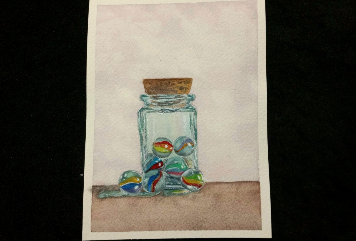 How to paint Transparent Glass - student project