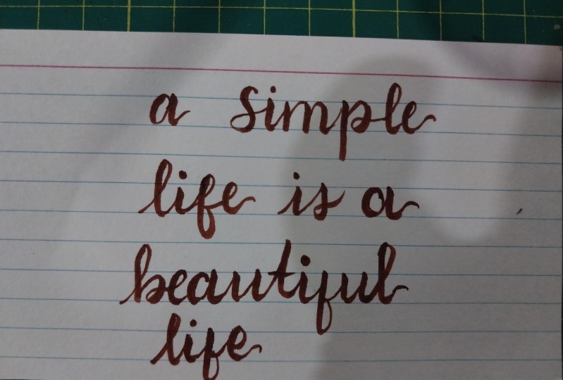 Basic brush calligraphy