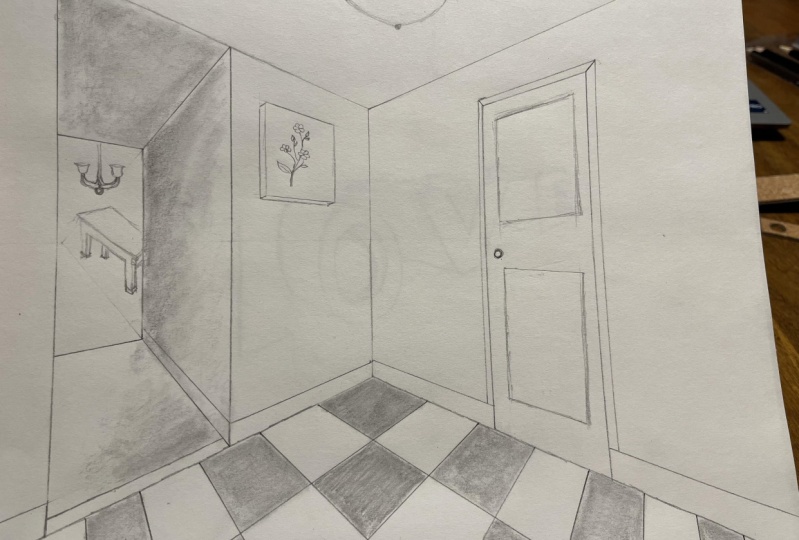 Two point perspective room