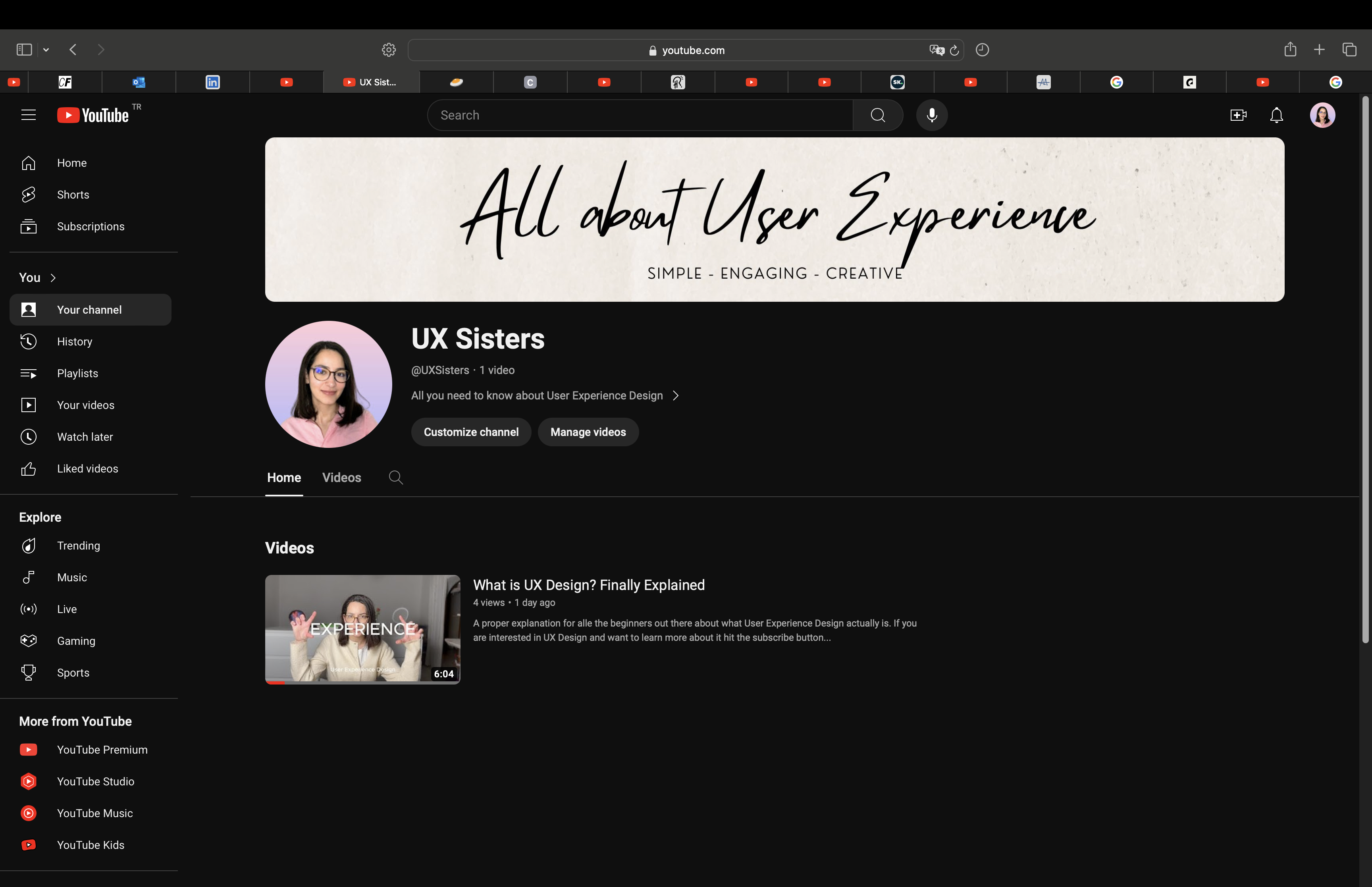 Creating my first Youtube Video & Channel