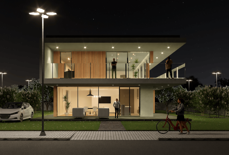 EXTERIOR NIGHT RENDER