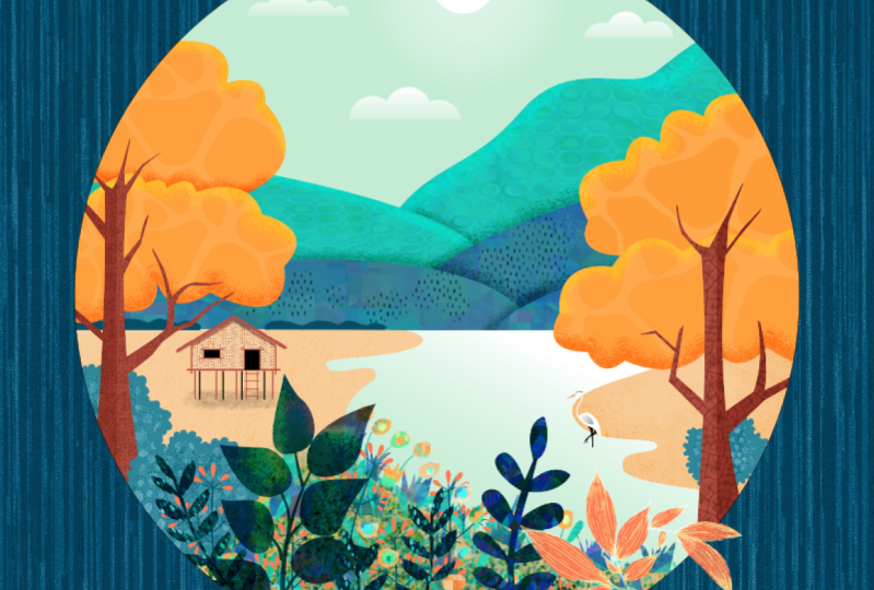 Scenic vector illustration