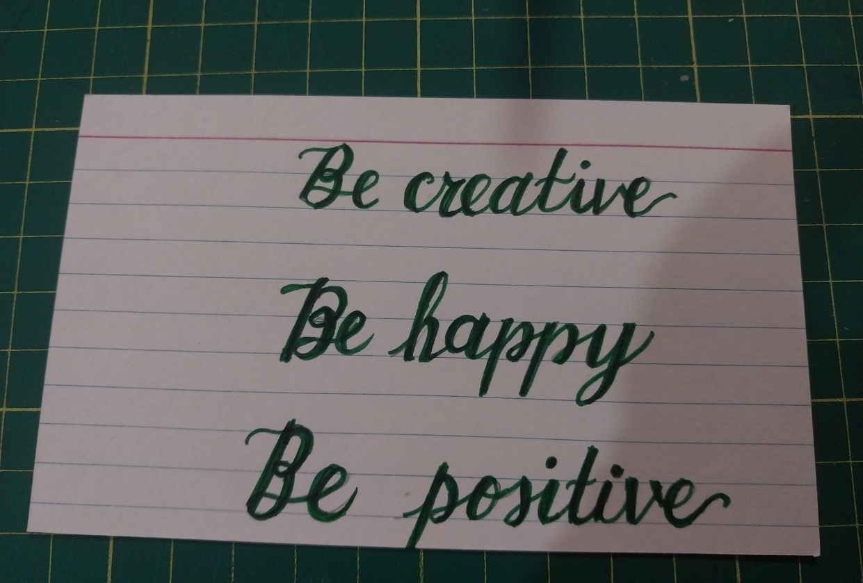 Faux calligraphy - student project