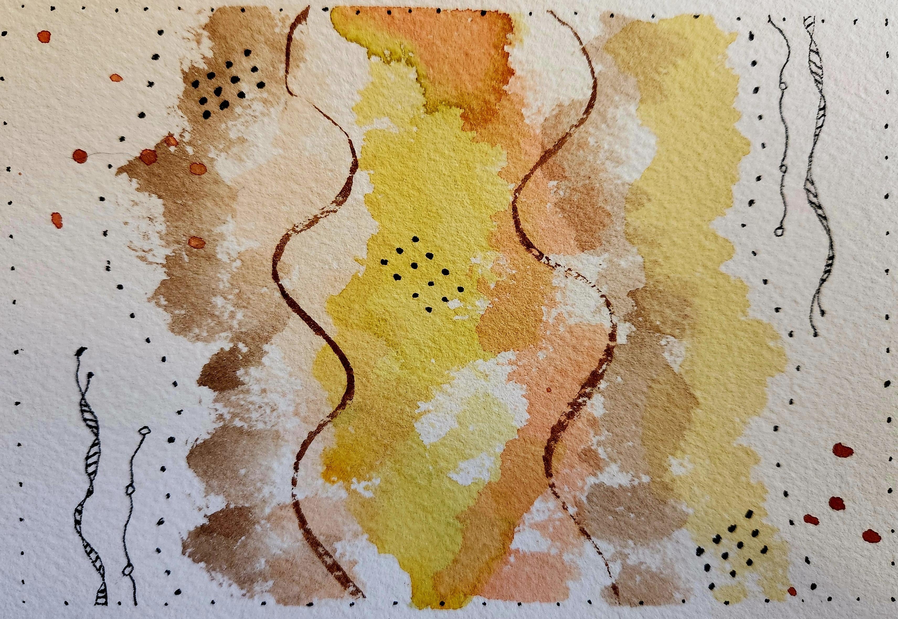 Watercolor and mark - student project