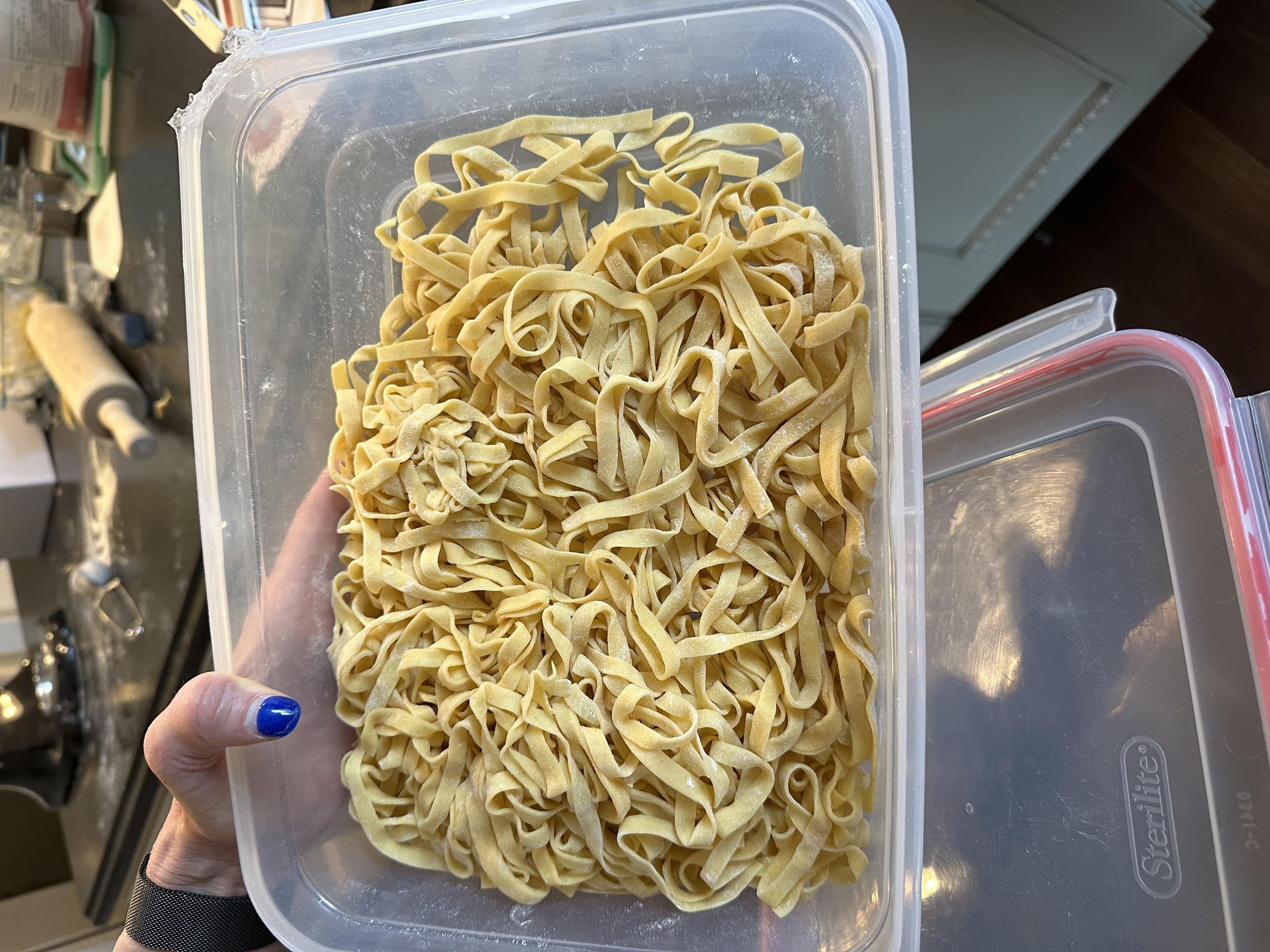Homemade Pasta & Chicken fettuccine Alfredo - student project