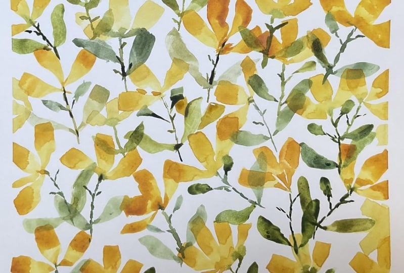 Loose Flower watercolor theory
