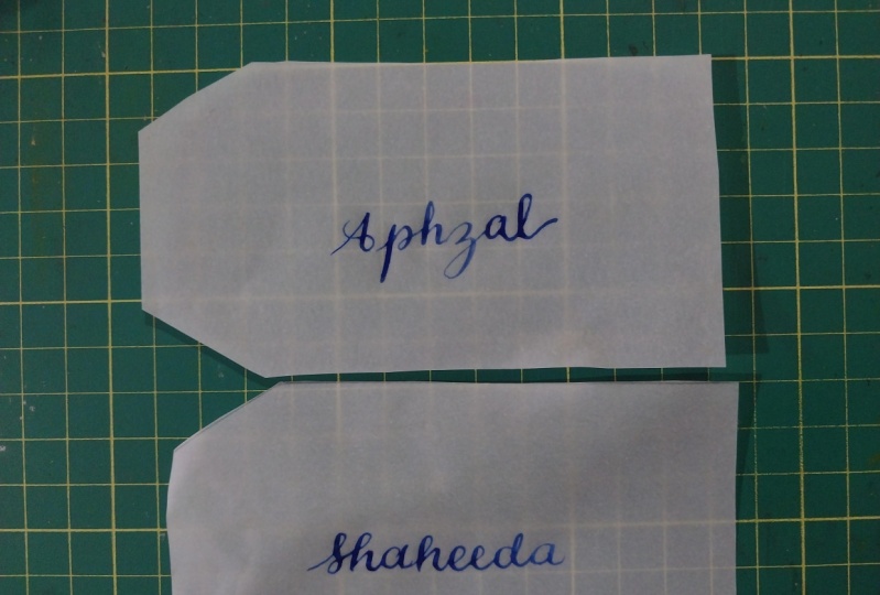 Pointed pen calligraphy