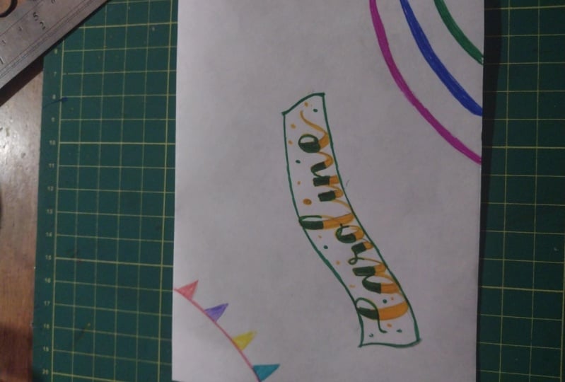 Snail mail lettering