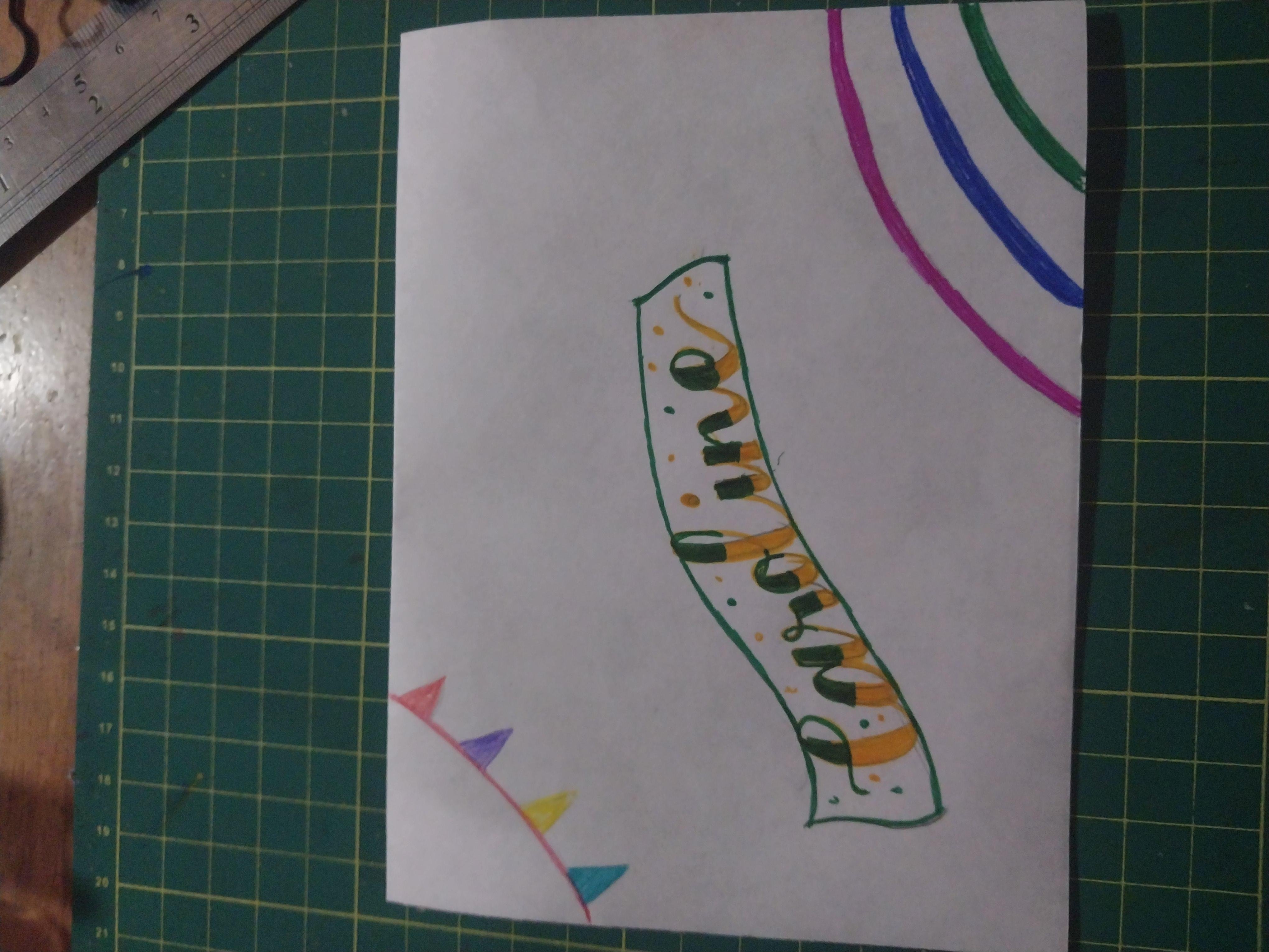 Snail mail lettering - student project