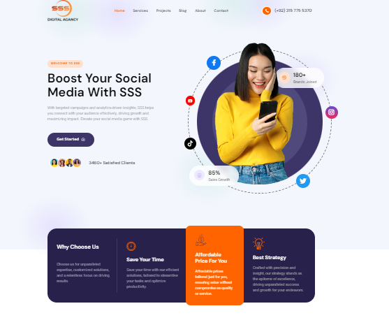 SSS Digital Agency - Digital Marketing Company Website
