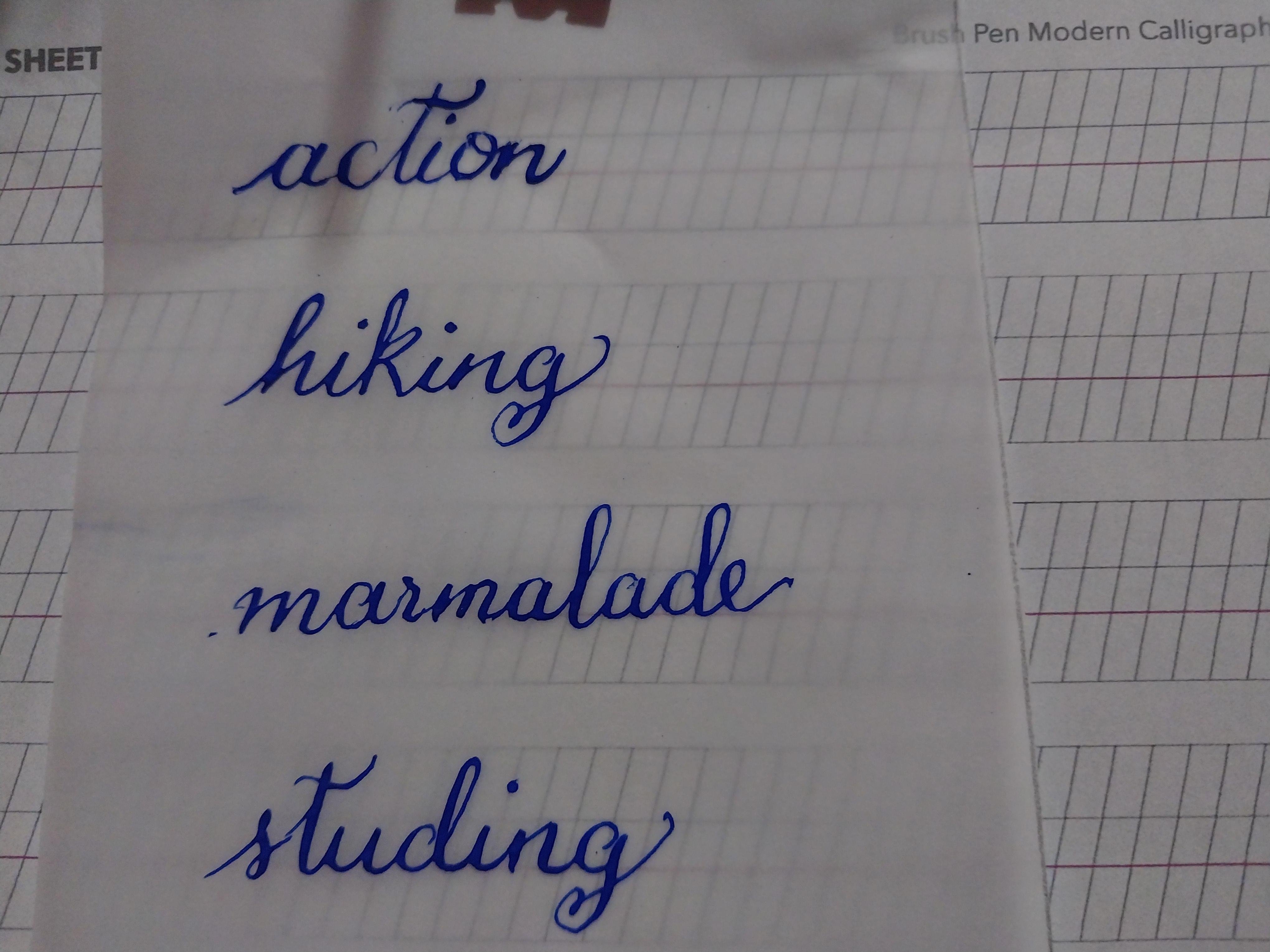 Calligraphy - student project