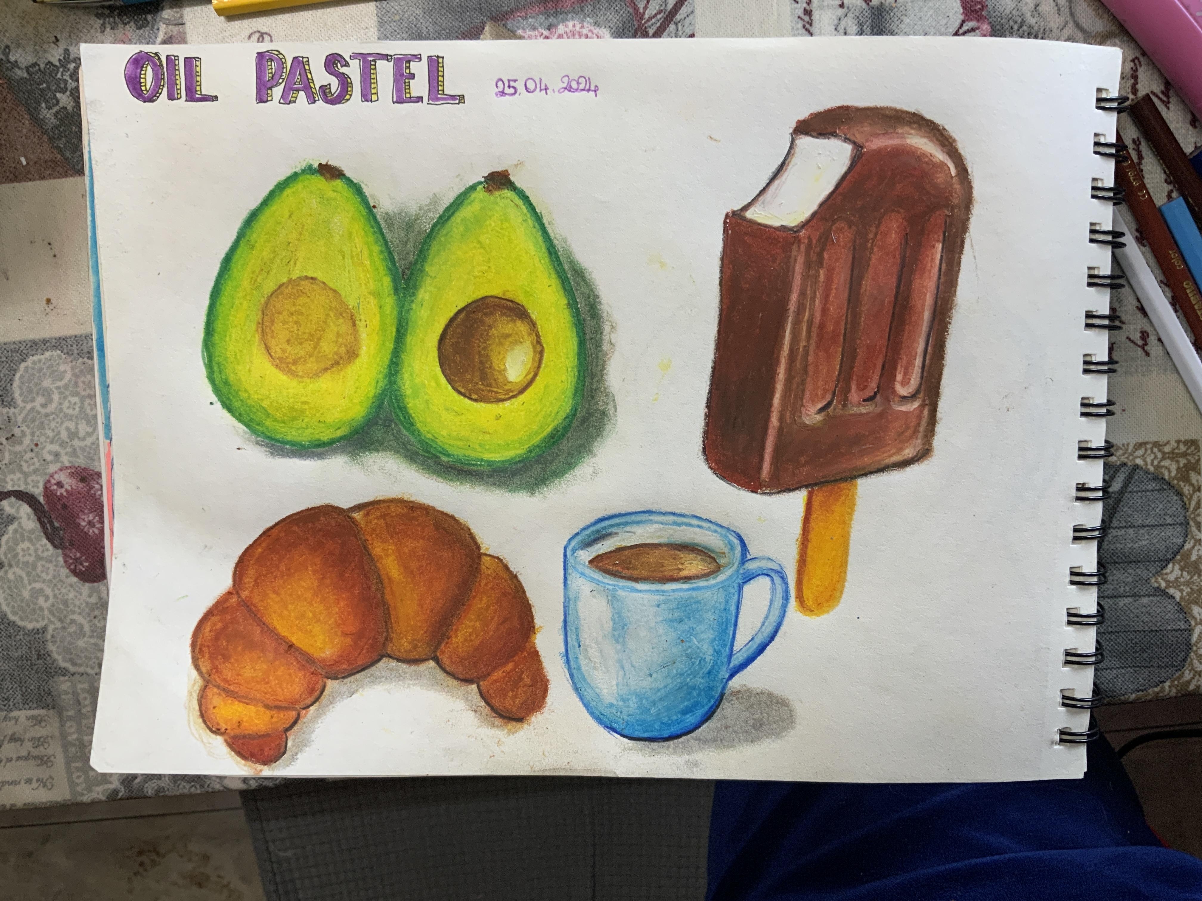 Oil pastel - student project