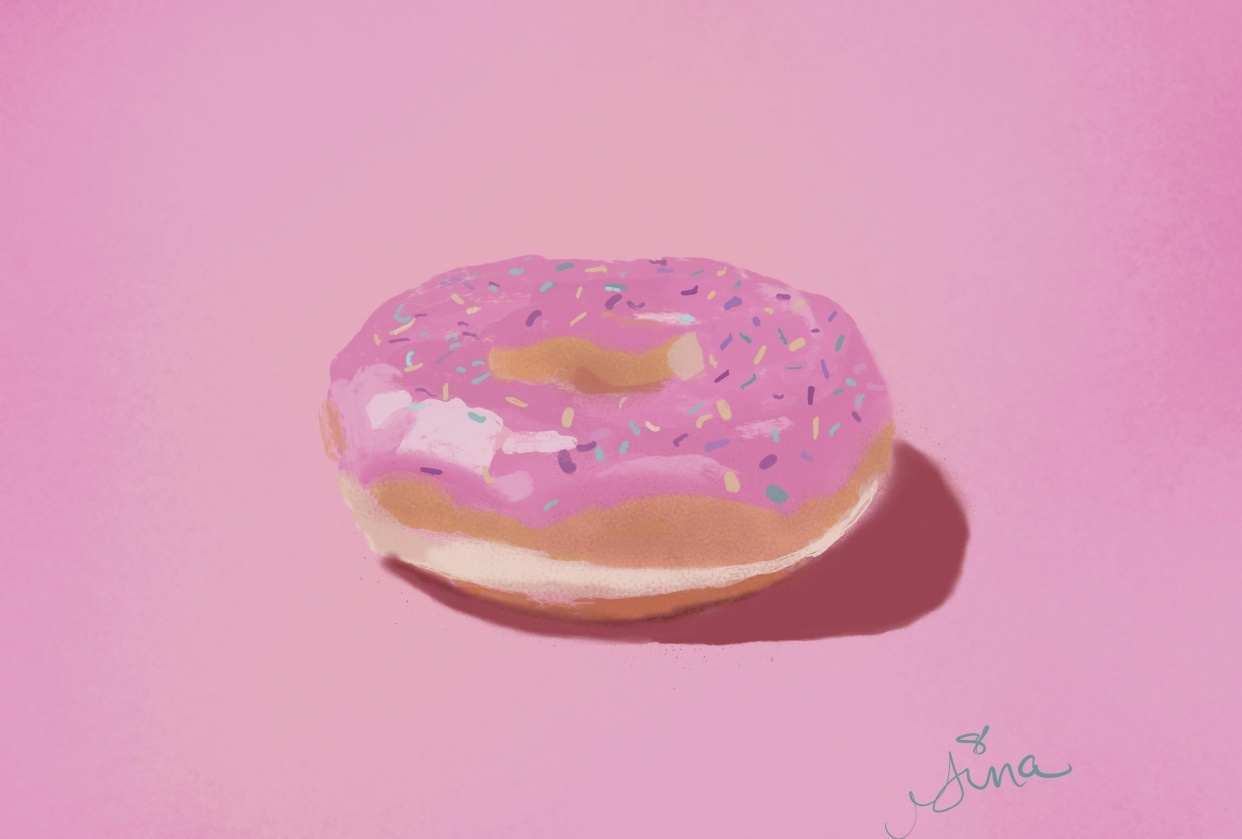 Donut Painting in Procreate - student project
