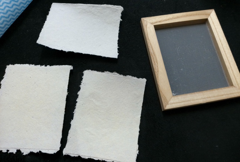PAPER MAKING FROM RECYCLED PAPER.