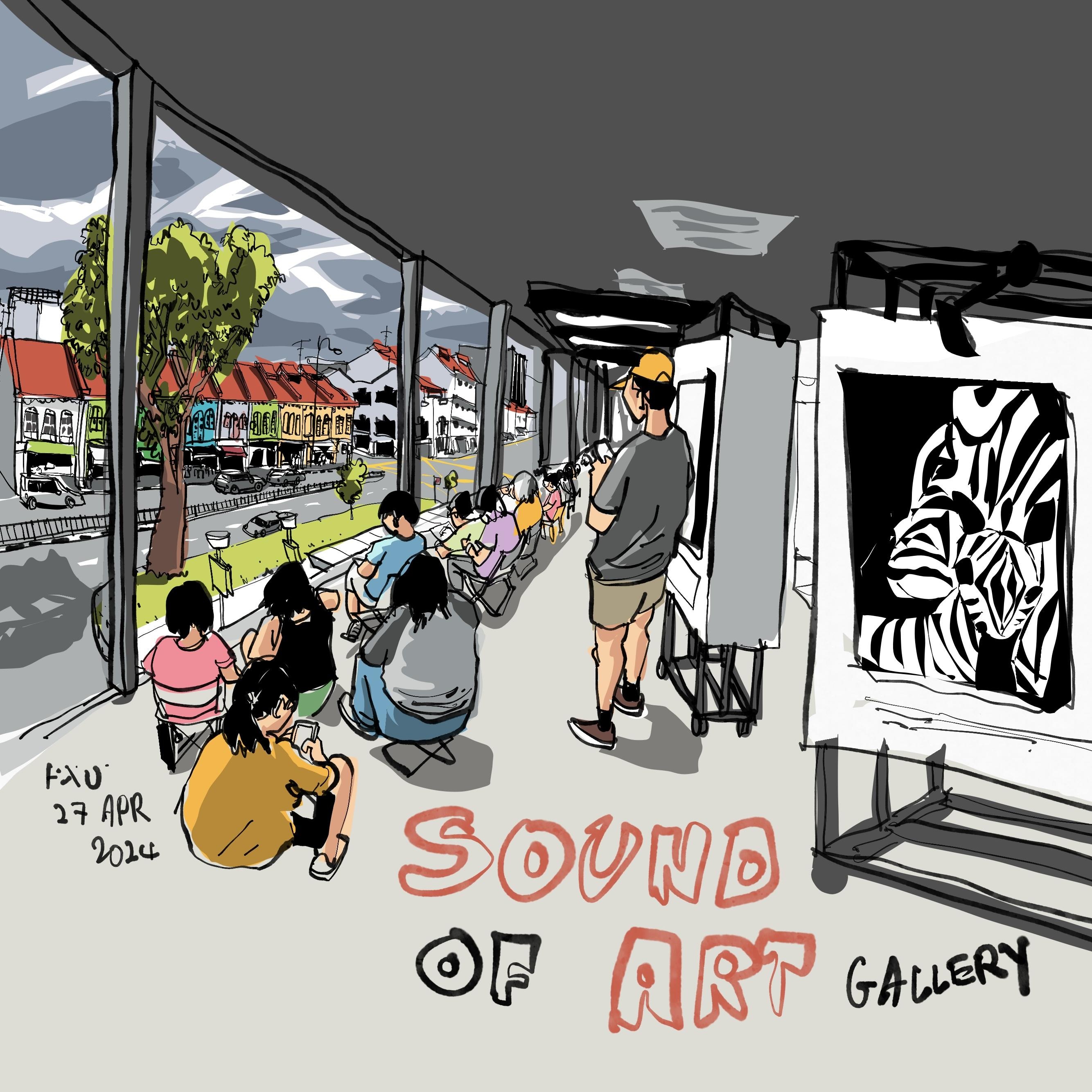 Sketching the outdoors indoors - student project