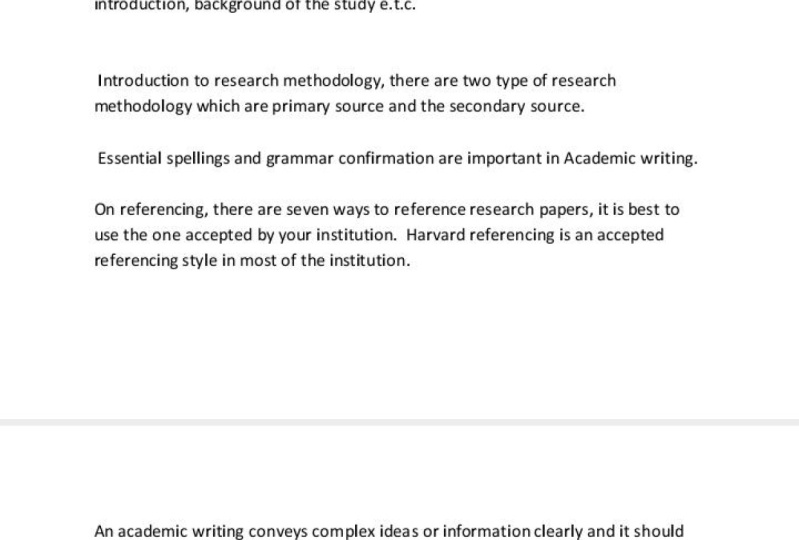 Academic writing
