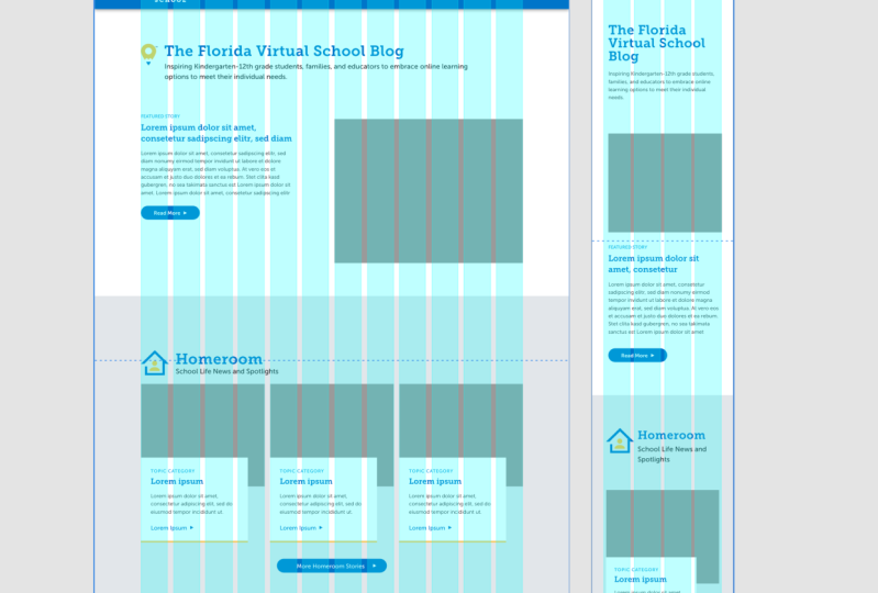 FLVS Blag Page Grid