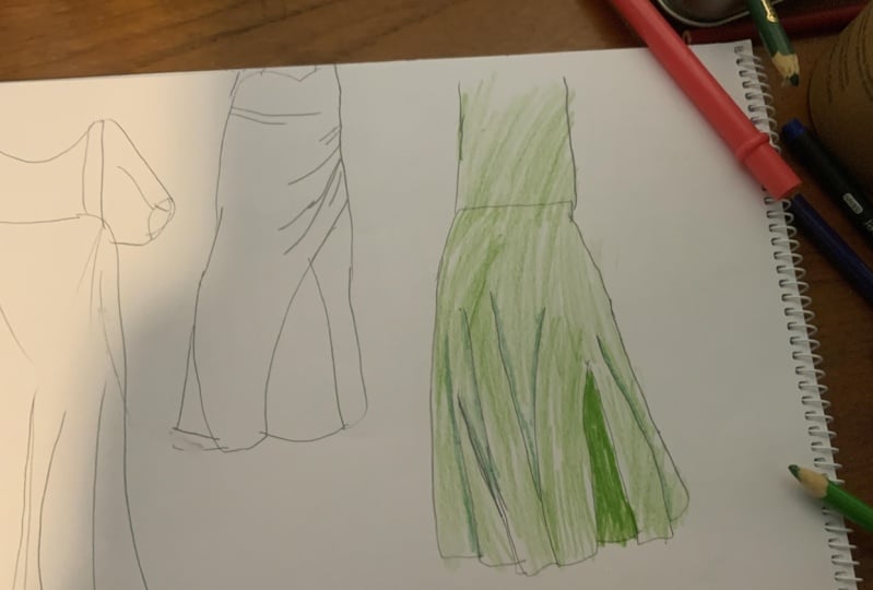 Green dress