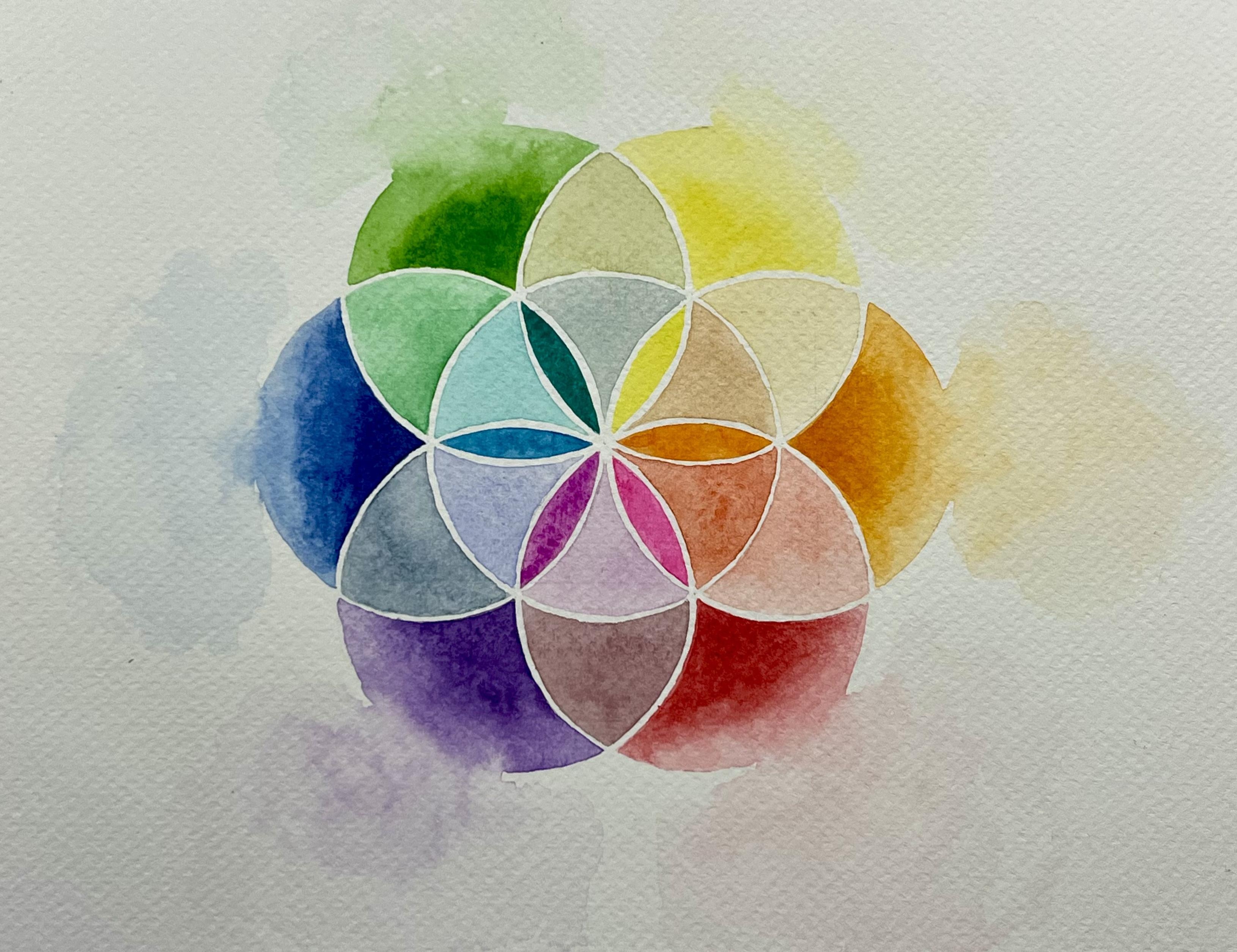 seed of life color wheel - student project