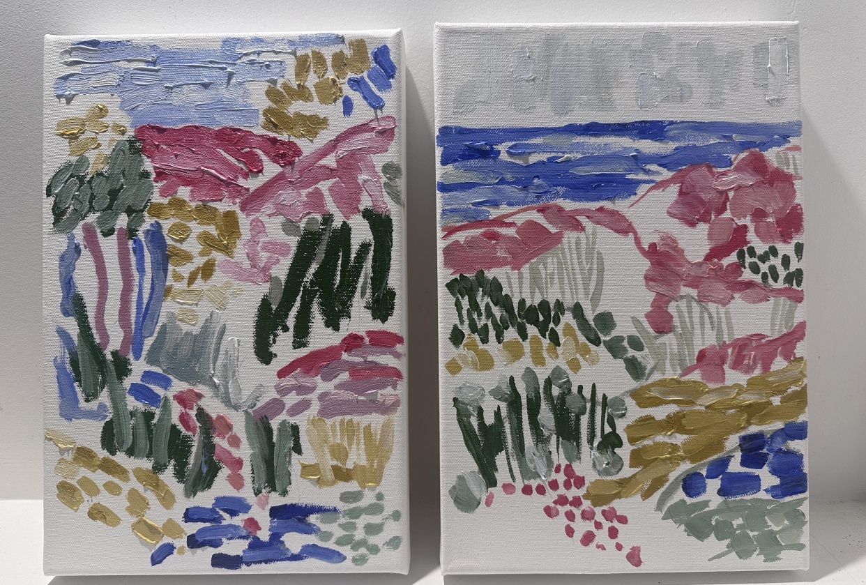 Matisse-inspired landscape - student project