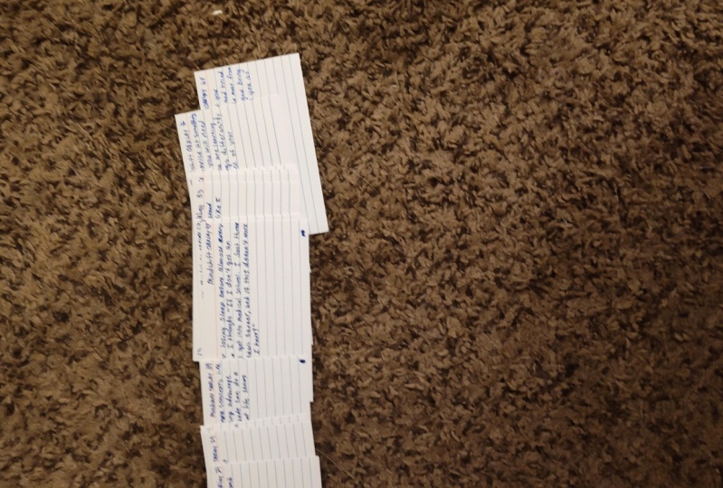 I took notes while reading.
