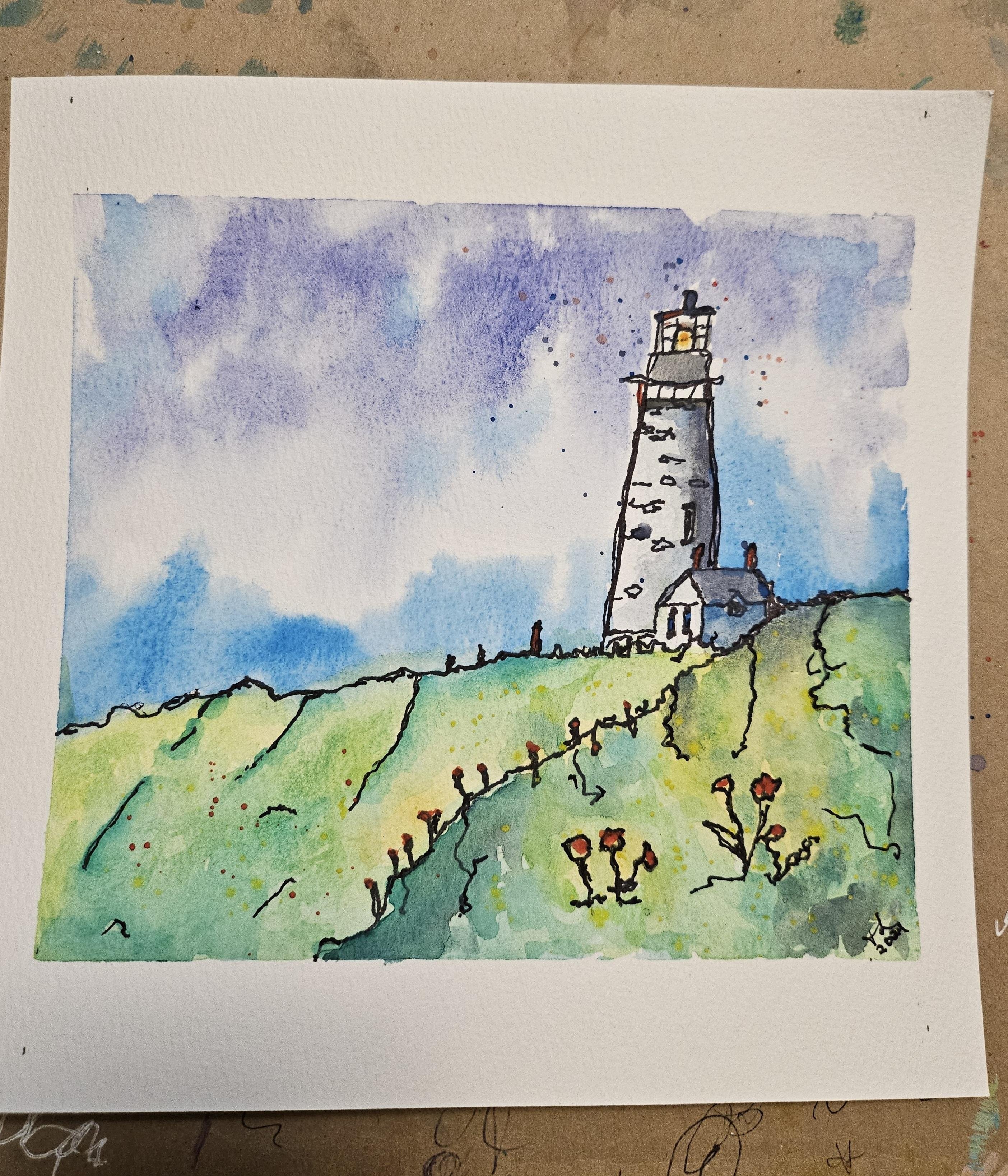 Lighthouse Sketch - student project