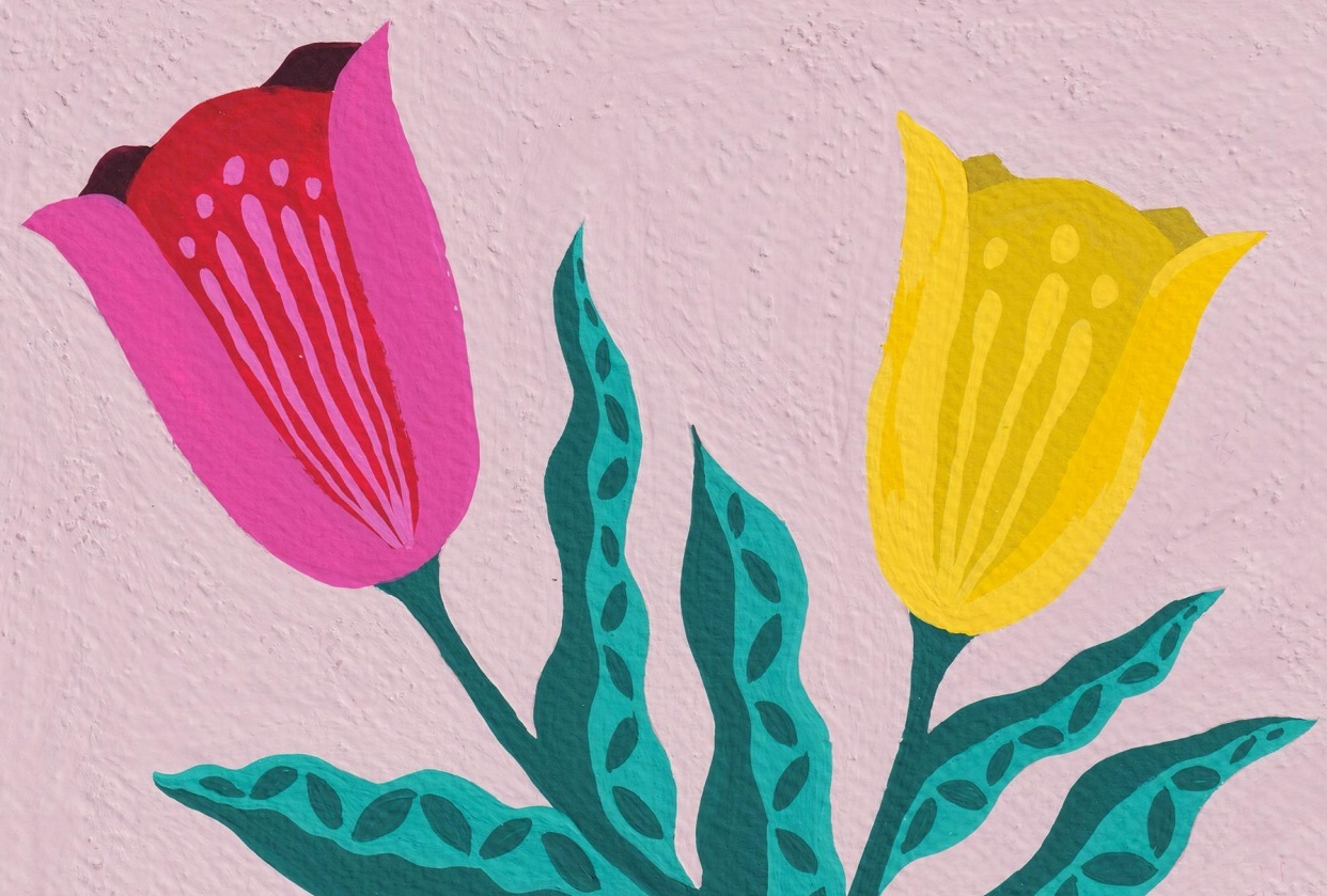 Painting Warm & Cool Colors in Gouache - student project