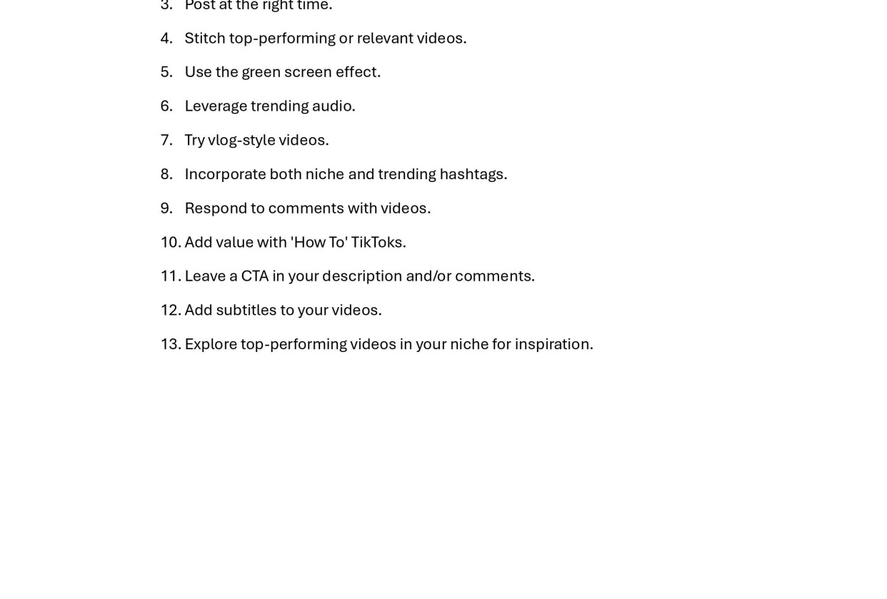 Tiktok Tips and Tricks - student project