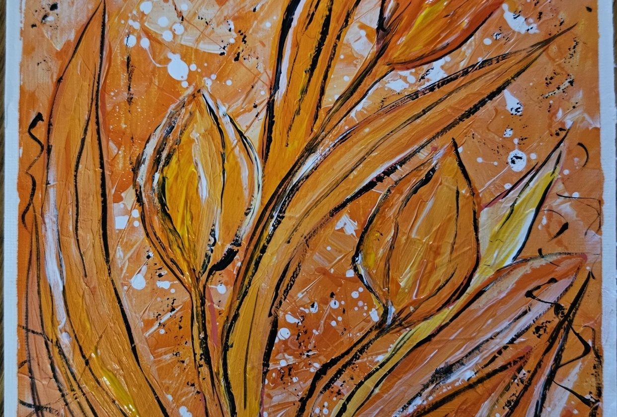 Abstract tulips - student project