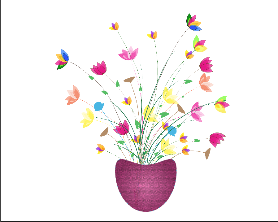 Hues of Spring Flowers - student project