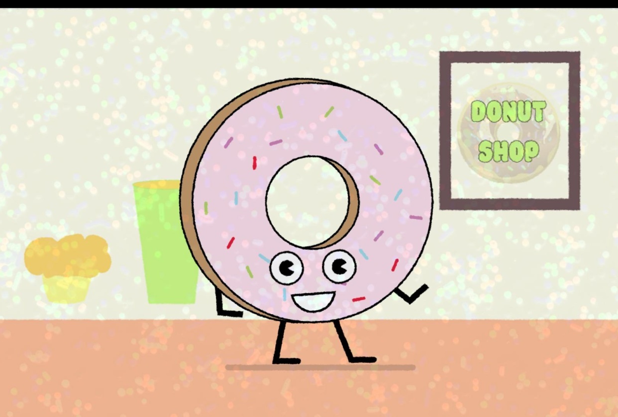 Donut Shop Character Animation - student project