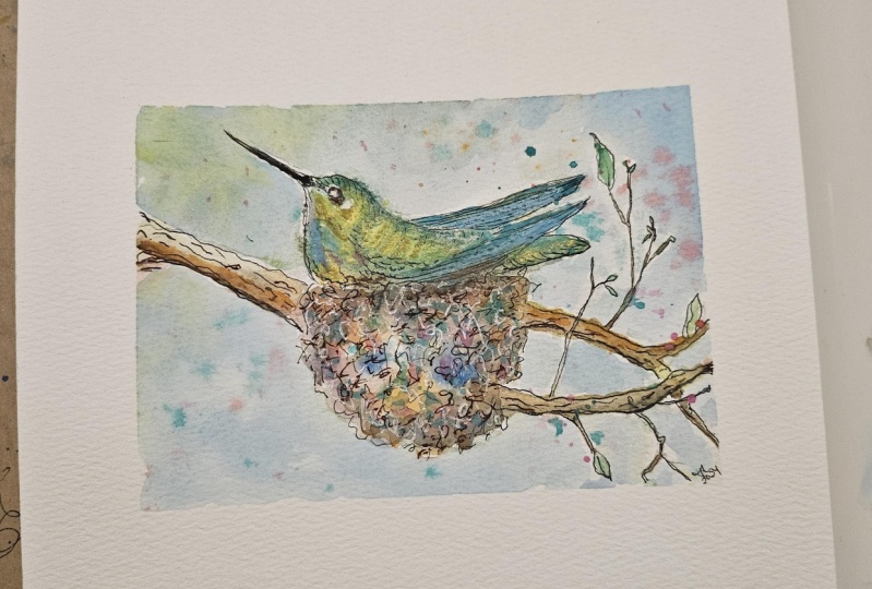 Happy Little Hummingbird