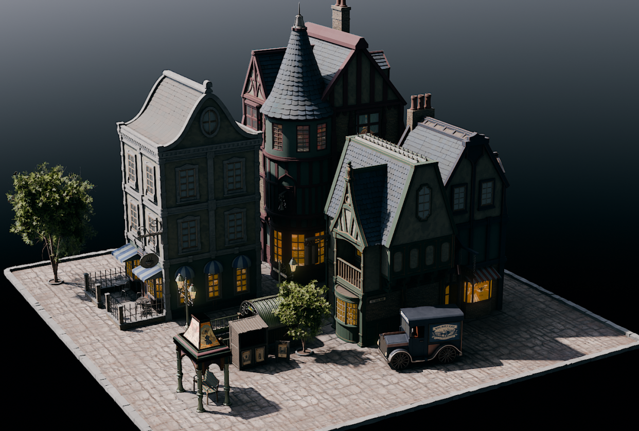 Victorian Town - student project