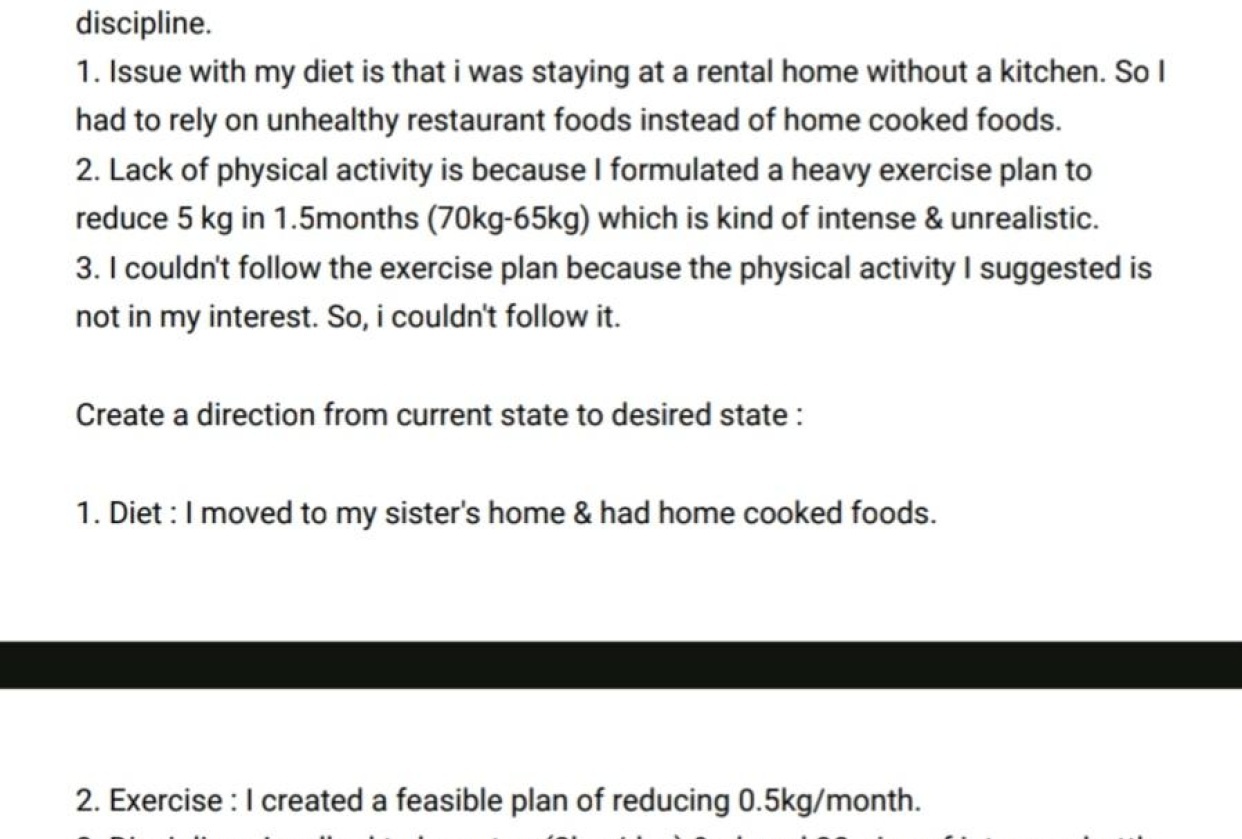 My journey into a healthy life