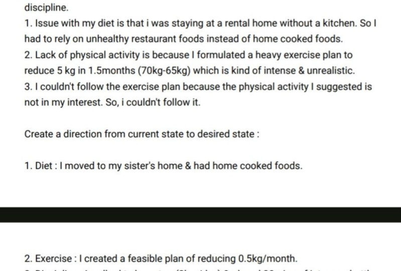 My journey into a healthy life