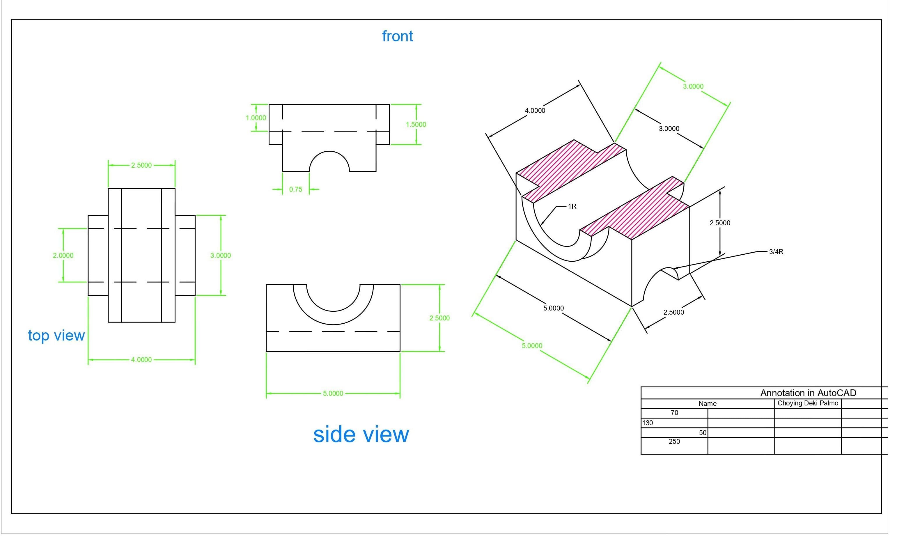 AutoCAD Fundamentals Project - student project