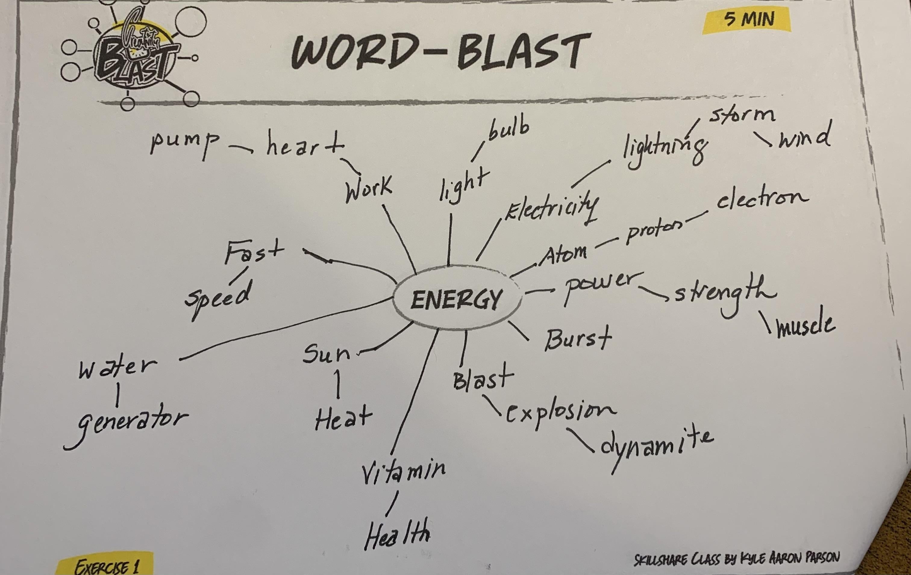 Word Blast Exercise - student project