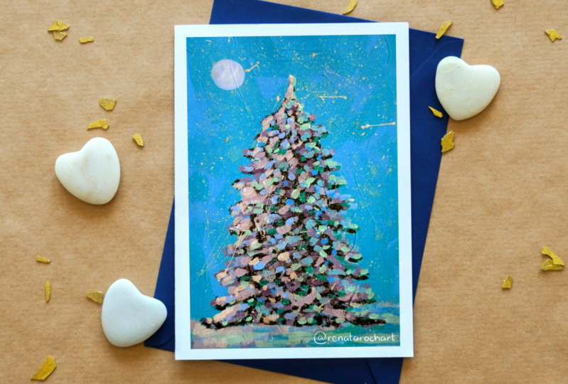 Winter Tree Painting
