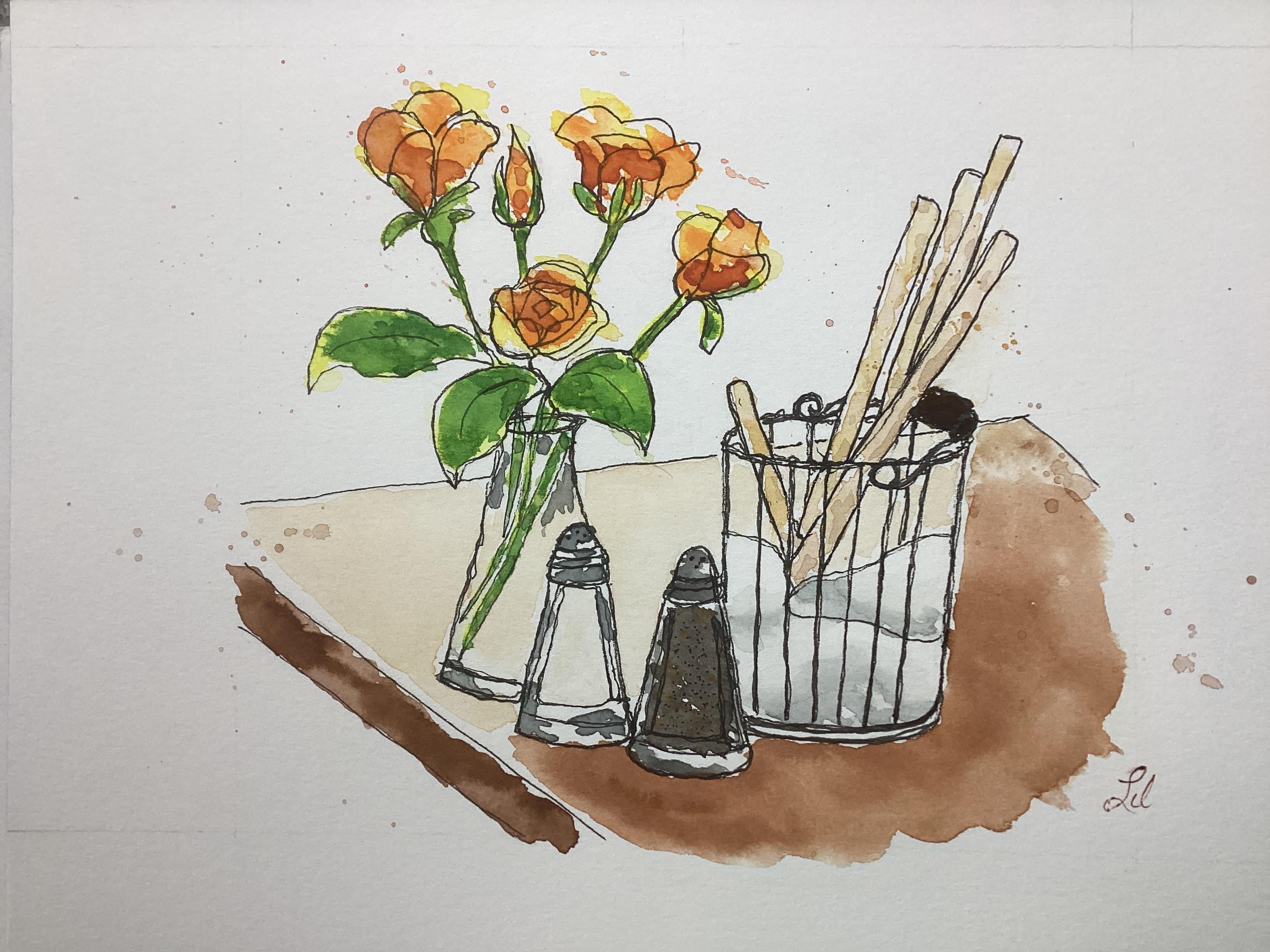 Still Life with one line - student project