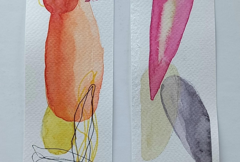 Watercolor Bookmarks