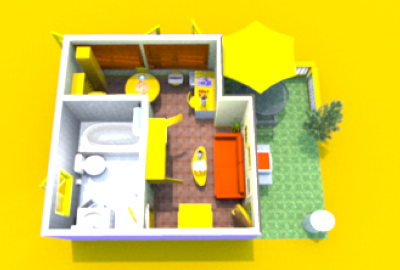 PLANO DE CASA SWEETHOME 3D
