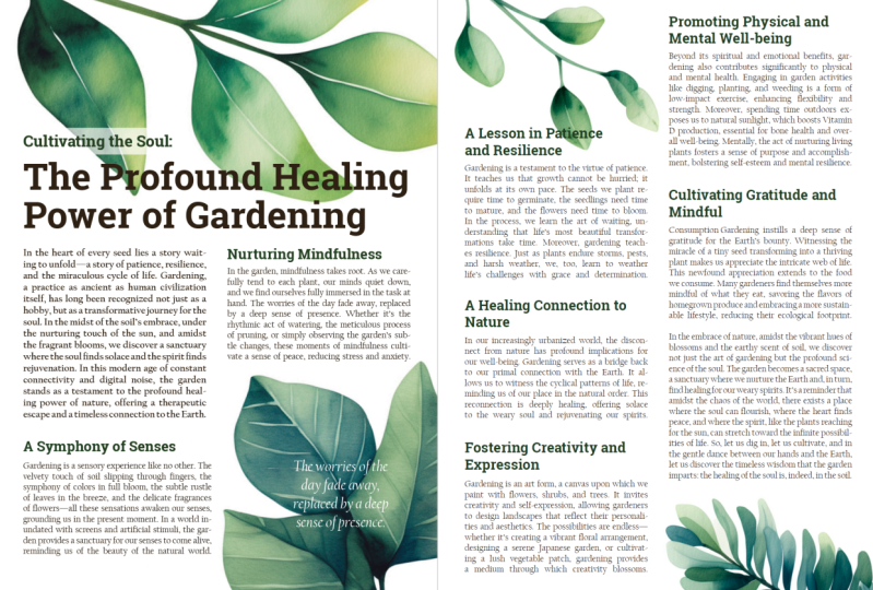 Course Project Magazine Page or Spread Design
