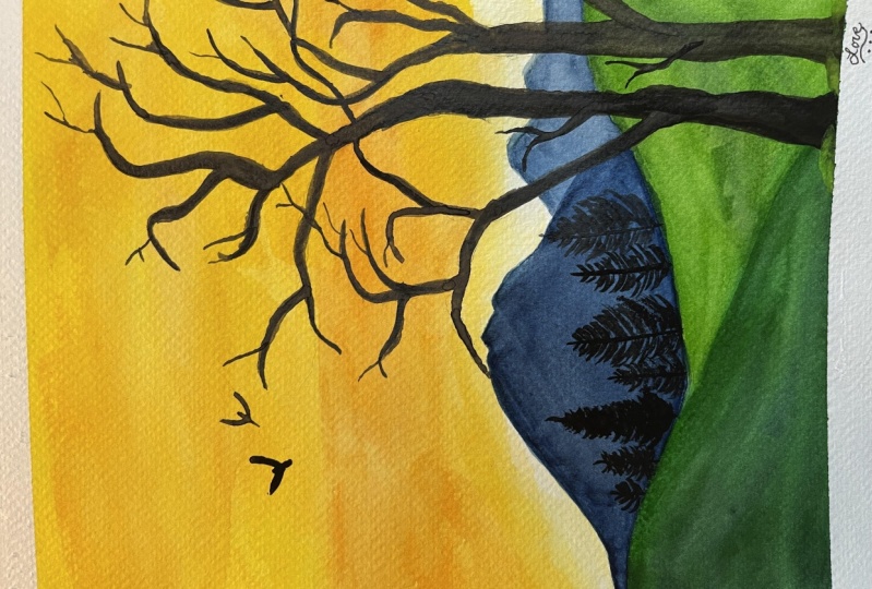 Sunset Watercolor