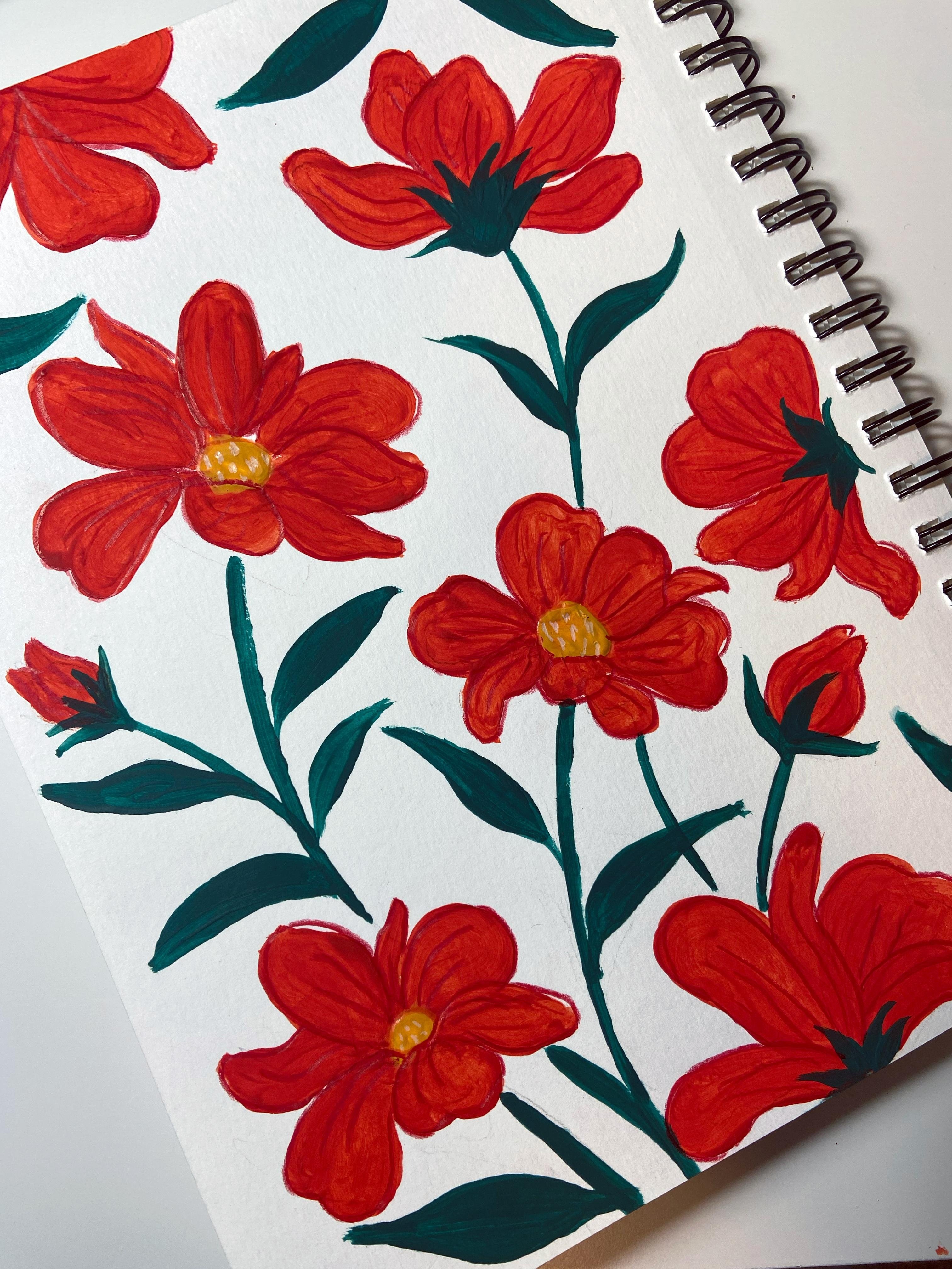 Gouache Lesson - student project