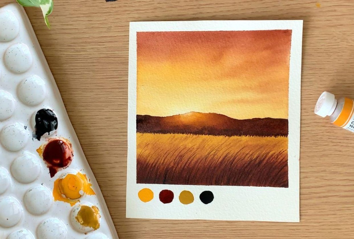 30 Days of MINI Watercolor Paintings - student project