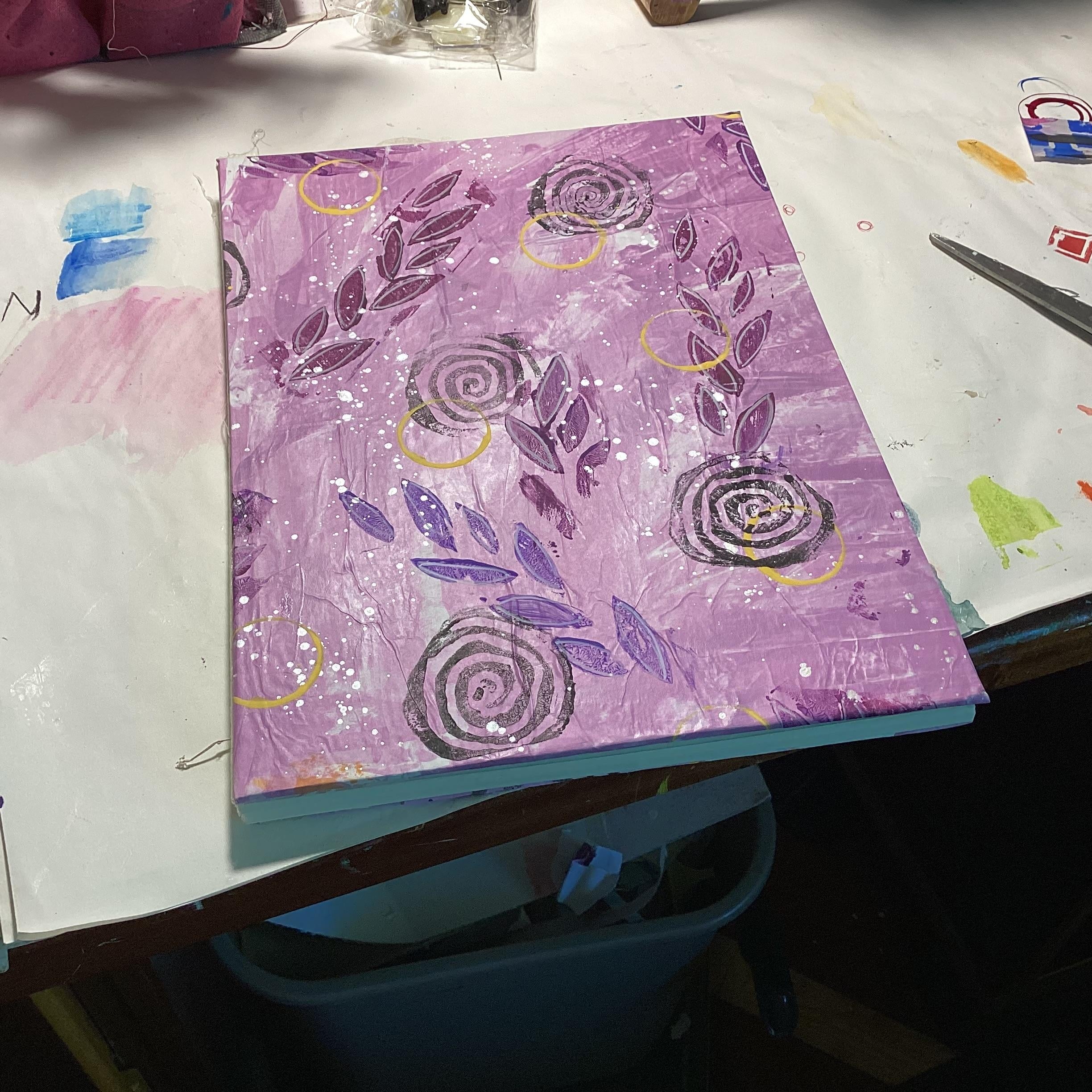 My handmade art journal - student project