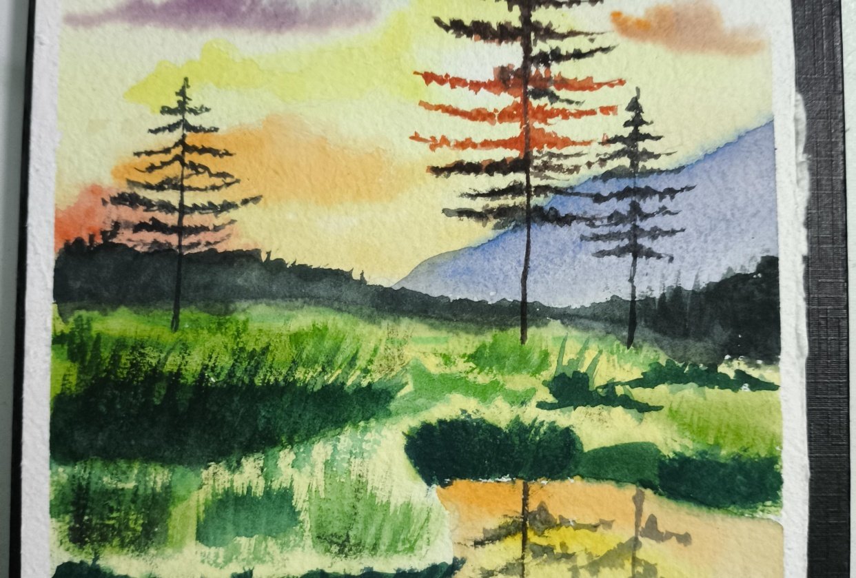 Beautiful sunset - student project