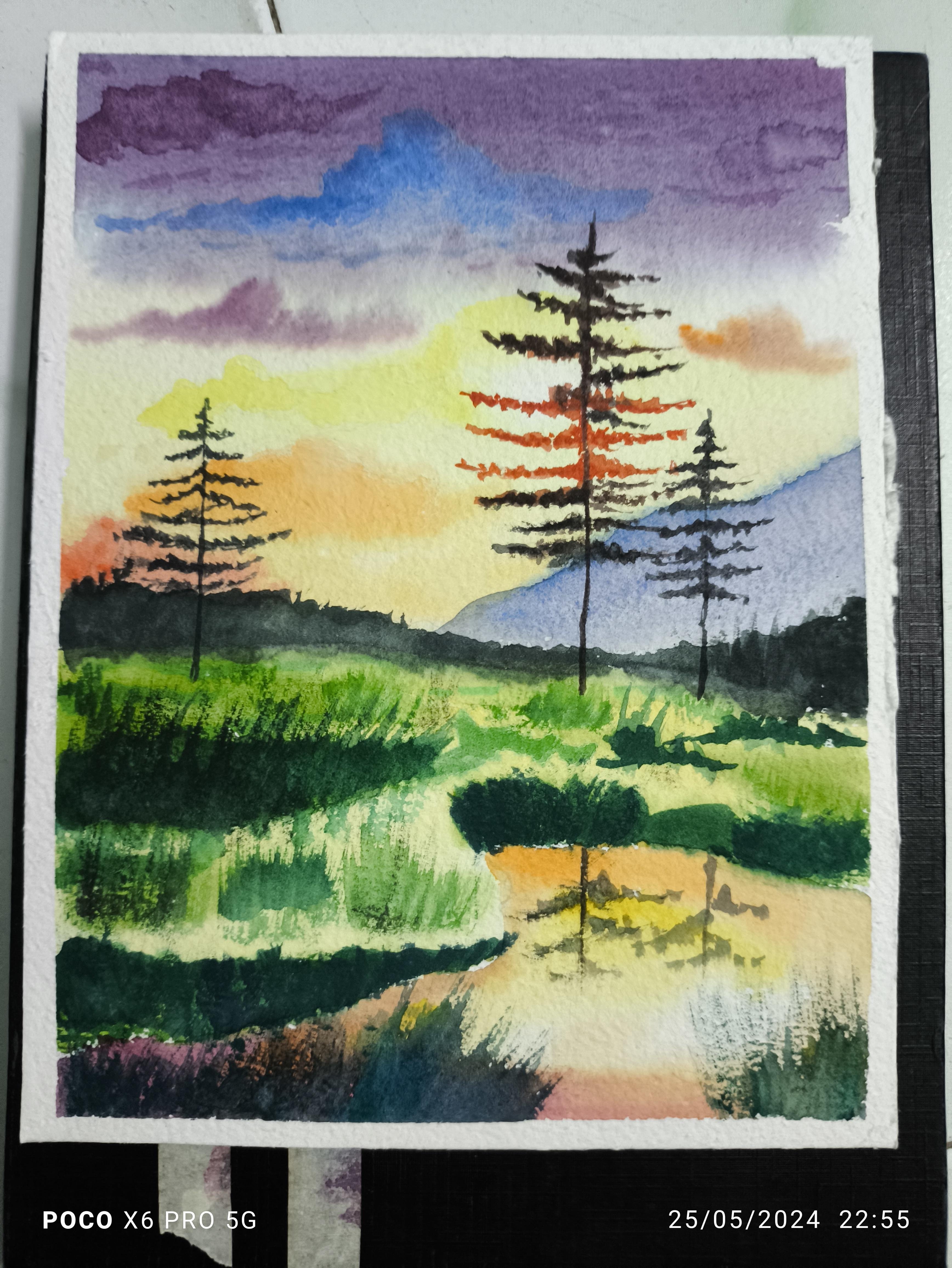 Beautiful sunset - student project
