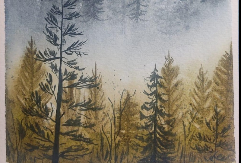 Misty Pines Landscape