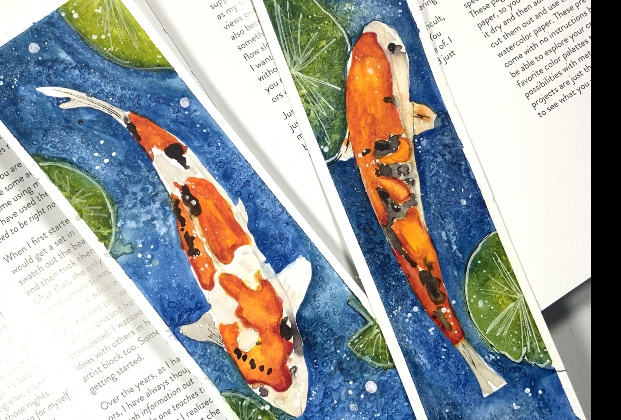 Koi Fish Bookmarks - student project